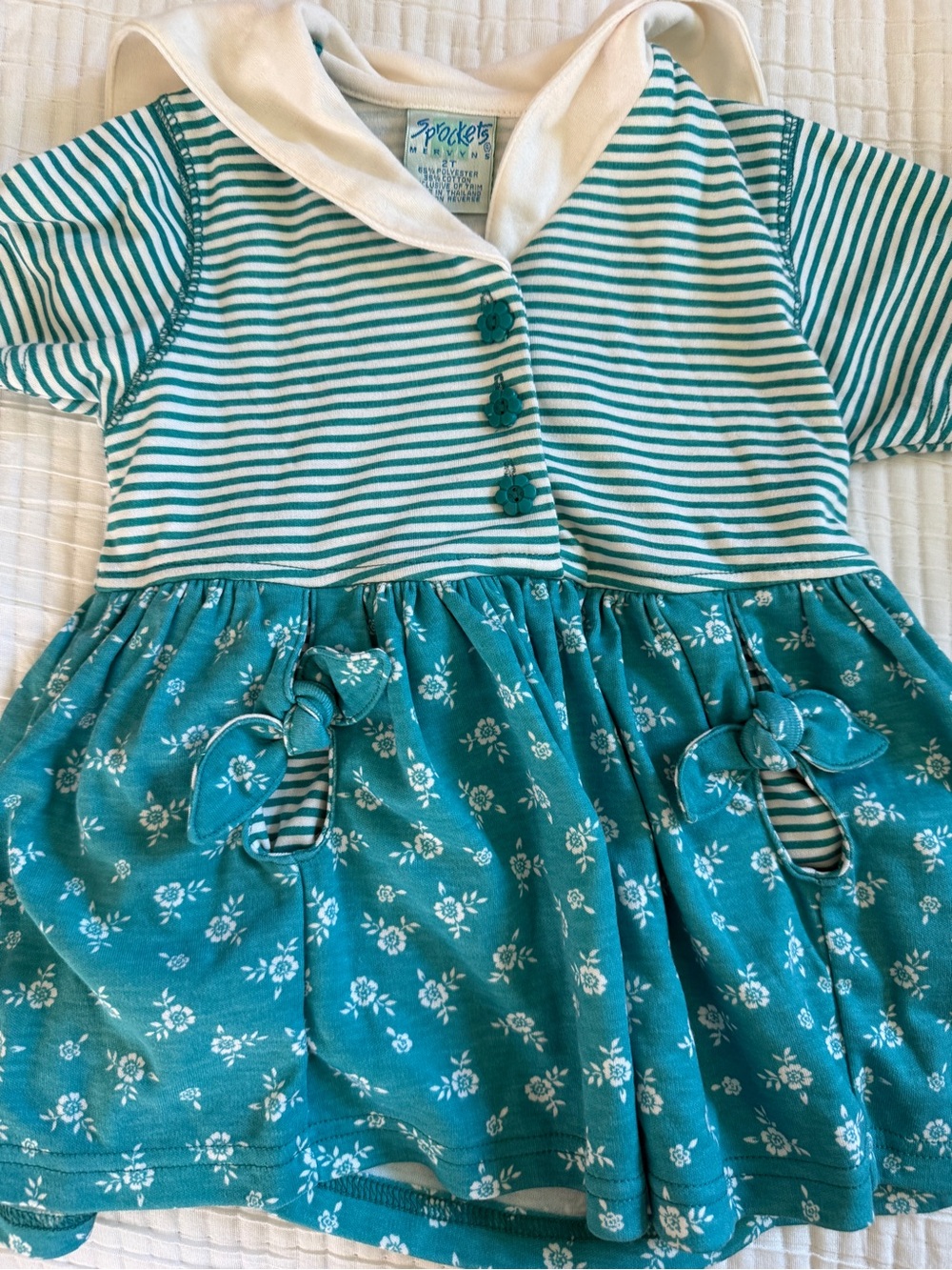 Vintage Sprockets from Mervyns vintage embroidered floral dress